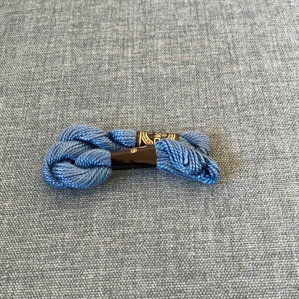 Blue Needlepoint Thread Yarn